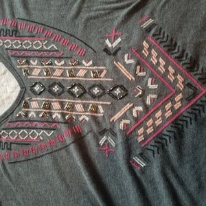 Maurices size 1(plus) embroidery accented top